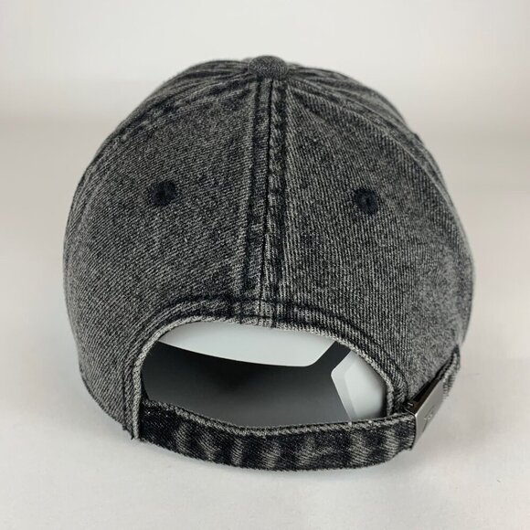 Oregon Ducks NCAA Black Denim Richardson Relaxed Fit Strapback Adjustable Hat - Picture 3 of 6